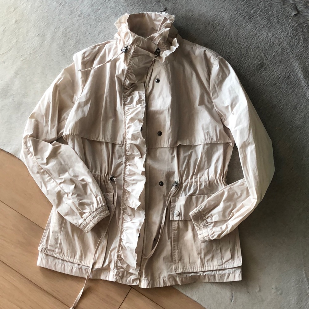 Banana Republic Cream Windbreaker, Small